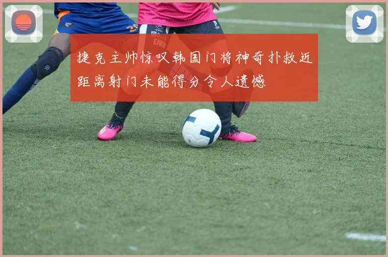 捷克主帅惊叹韩国门将神奇扑救近距离射门未能得分令人遗憾